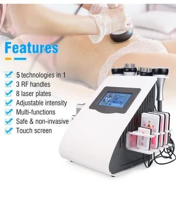 40K Ultrasonic Liposuction 8 Pads Lipo Laser RF Slimming Wholesale Cavitation Liposuction Machine