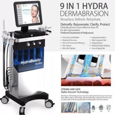 Facial Treatment 9 in 1 Hydro Facial Skin Cleansing Machine Deep Cleaning