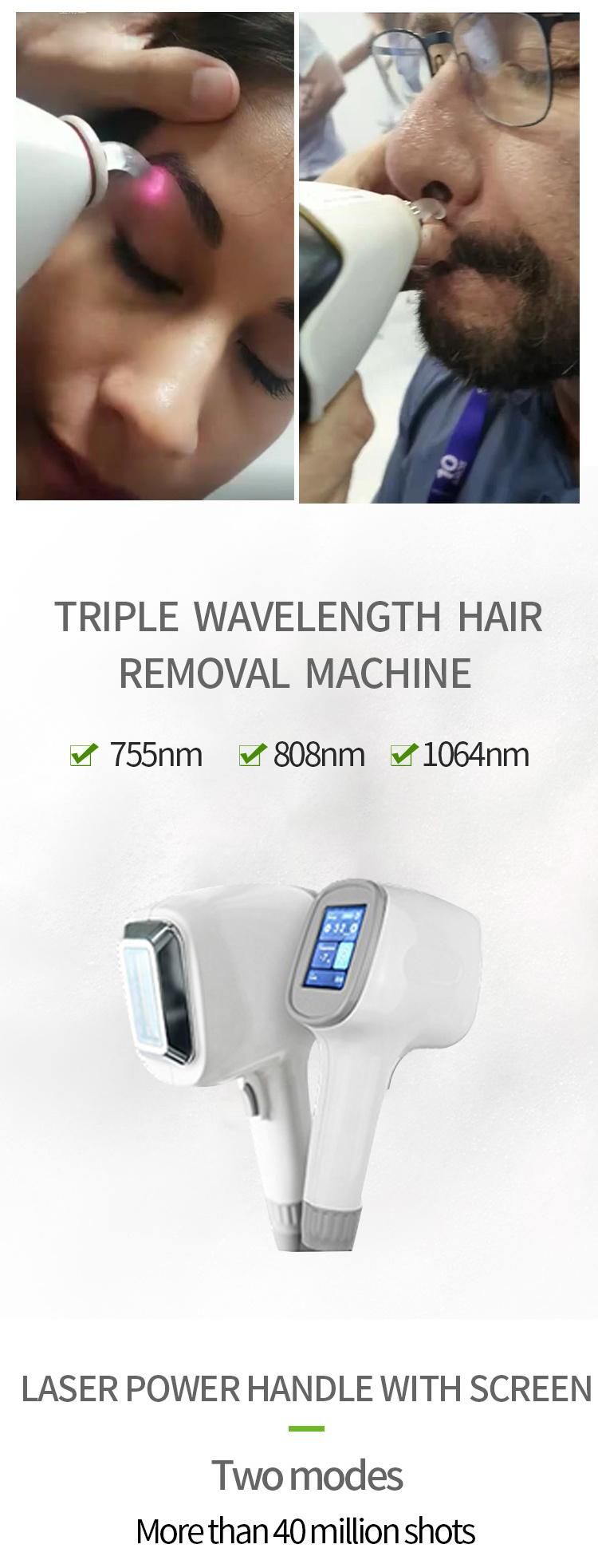 Portable Hair Removal Diode Laser 808/ Three Wavelength