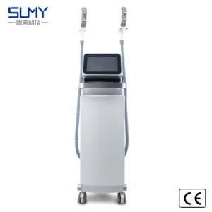 Vertical Multifunctional 2 Handles Shr /Opt/ IPL+Elight Hair Removal Skin Rejuvenation Machine