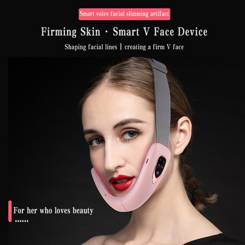 OEM Beauty Device Infrared LED Therapy Facial Skin Tightening Massager V-Line Face Lifting Slimming Belt