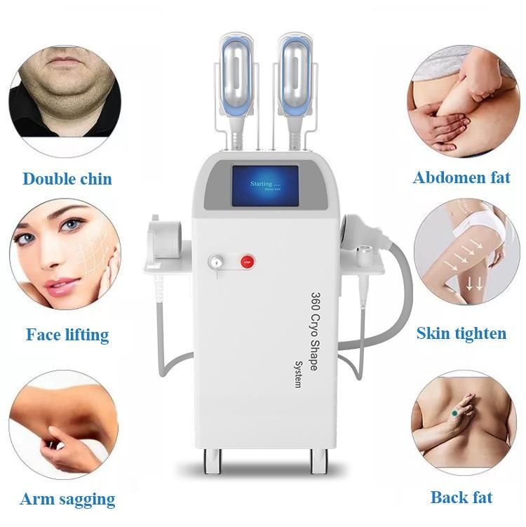 5 in 1 Cryotherapy Velaslim RF Vacuum Roller Fat Freezing Whole Body Slimming Beauty Machine