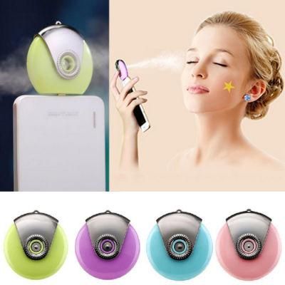 Cellphone Beauty Humidifier USB Power Supply Color Blue Purple Green Pink Mist Spray Diffuser Water Meter