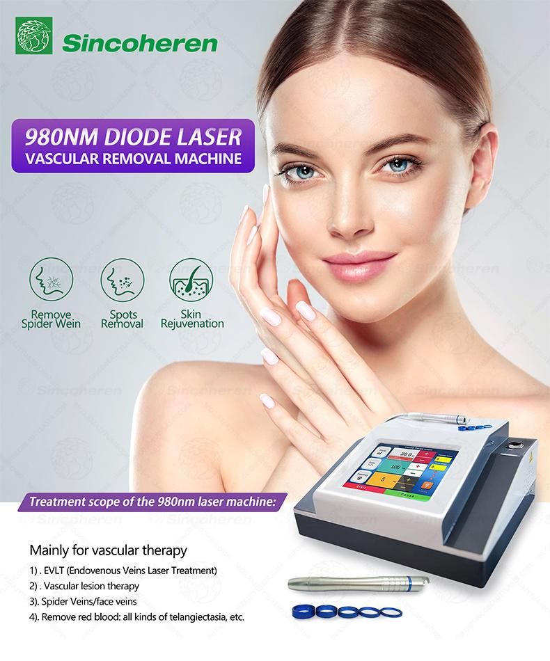 Factory Price Diode Laser 980 Nm Vascular Lesions Removal