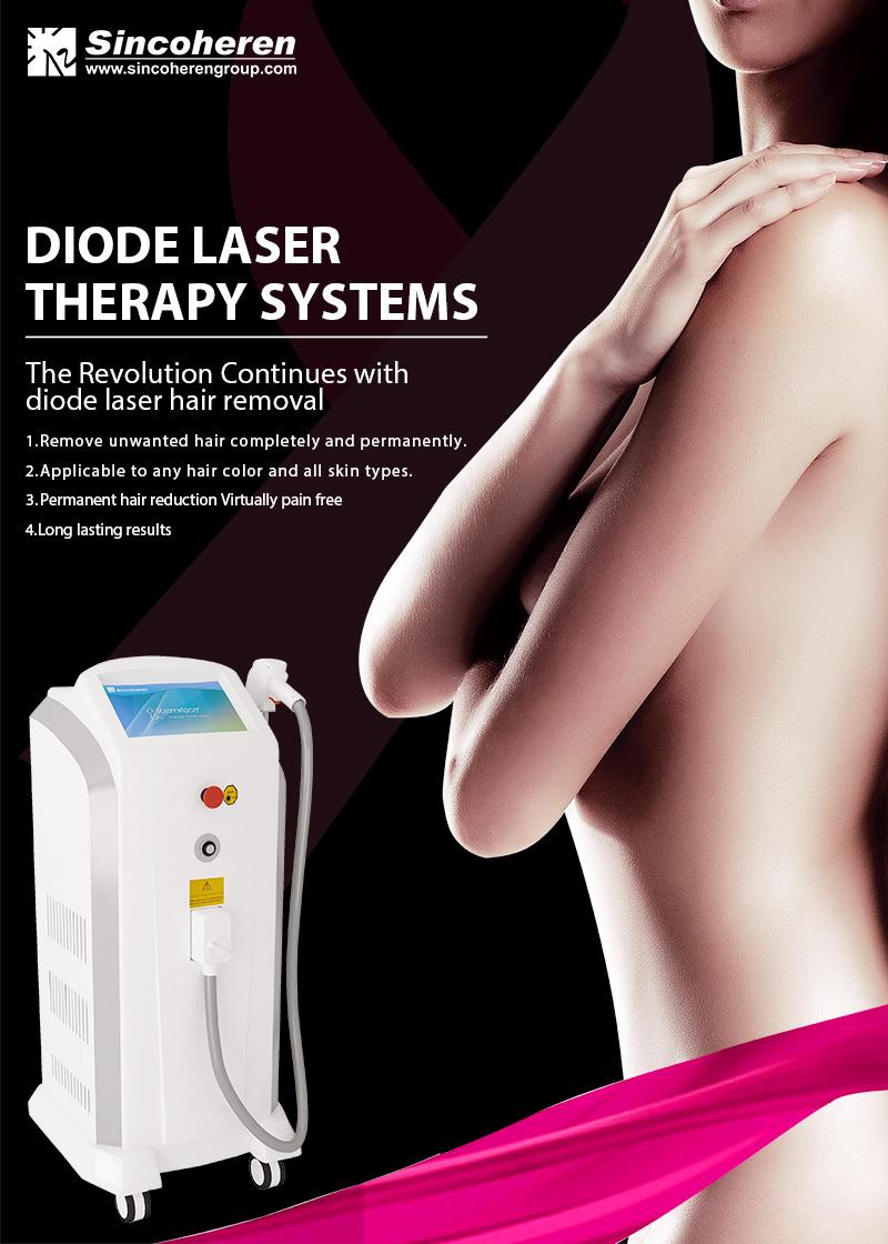 Sincoheren The Best Diodo Laser 808 Hair Removal Machine 808nm 755nm 1064 with Medical CE for Salon and Beauty Clinic