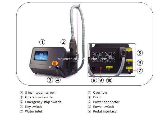 Laser Tattoo Removal Laser 755nm Laser Pico Second Laser Tattoo Remover755nm 1320nm 532nm 1064nm