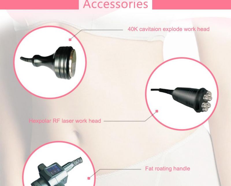 Multipolar Ultrasound Vacuum Fat Burning and High Frequency Fat Dissolving Beauty Equipment (M9+3S)