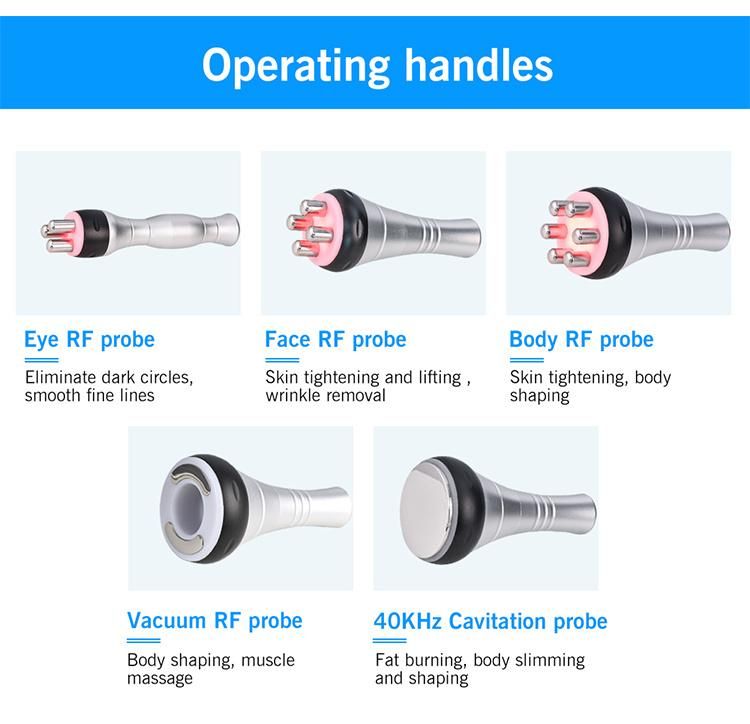 Wholesale Professional Strong Energy Vacuum 3 RF Handles Ultrasonic Cavitation Machine