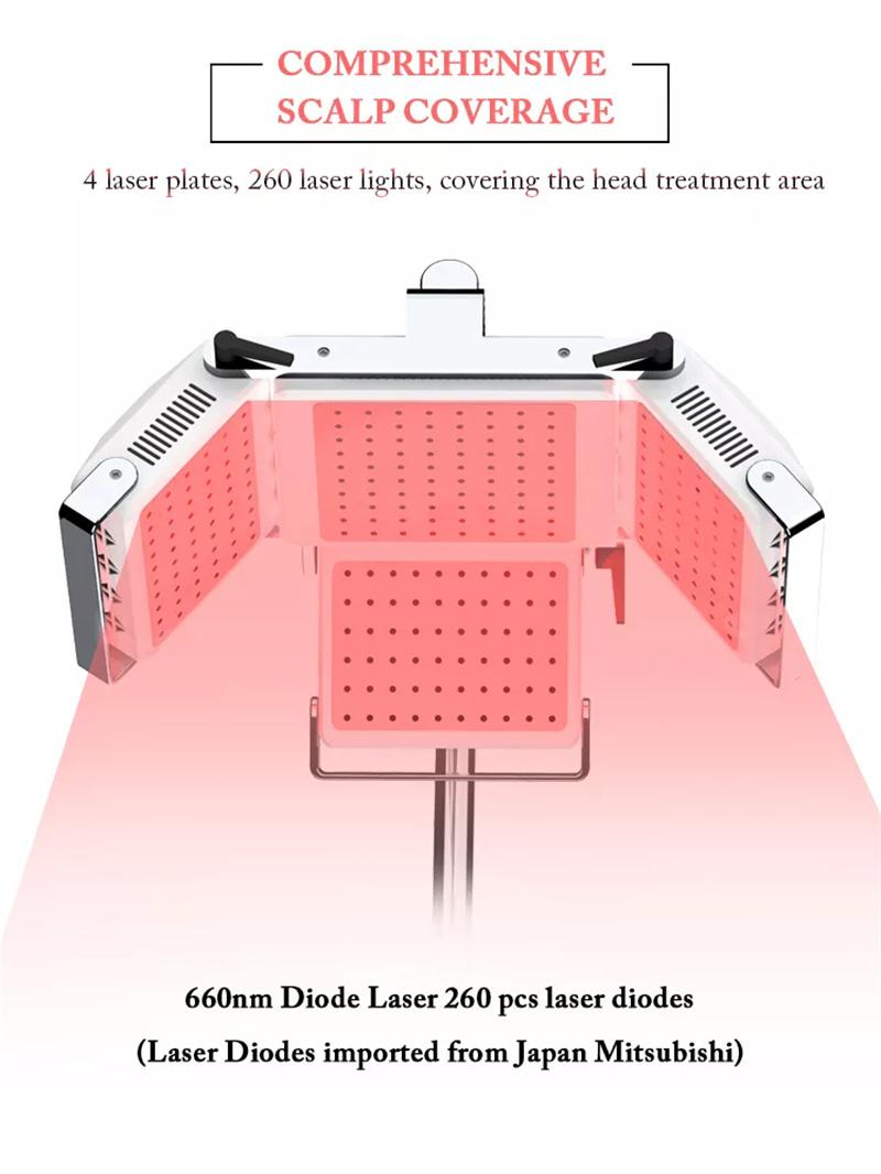 2022 Professional Diode Laser Hair Growth Machine/Hair Loss Treatment