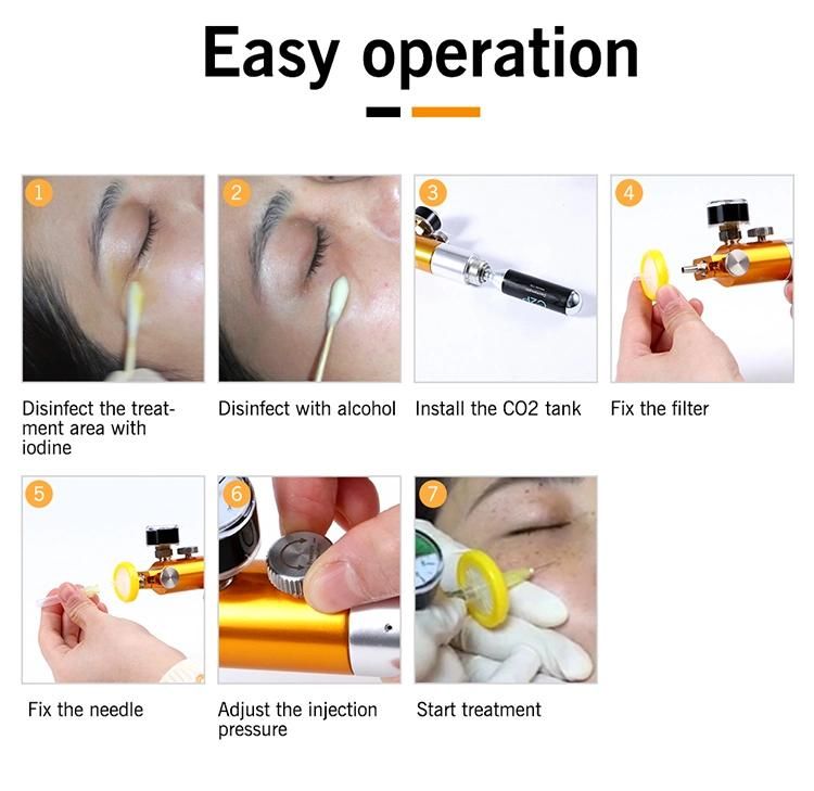 Handheld C2p Cdt Carboxy Needle Therapy Injector Beauty Device