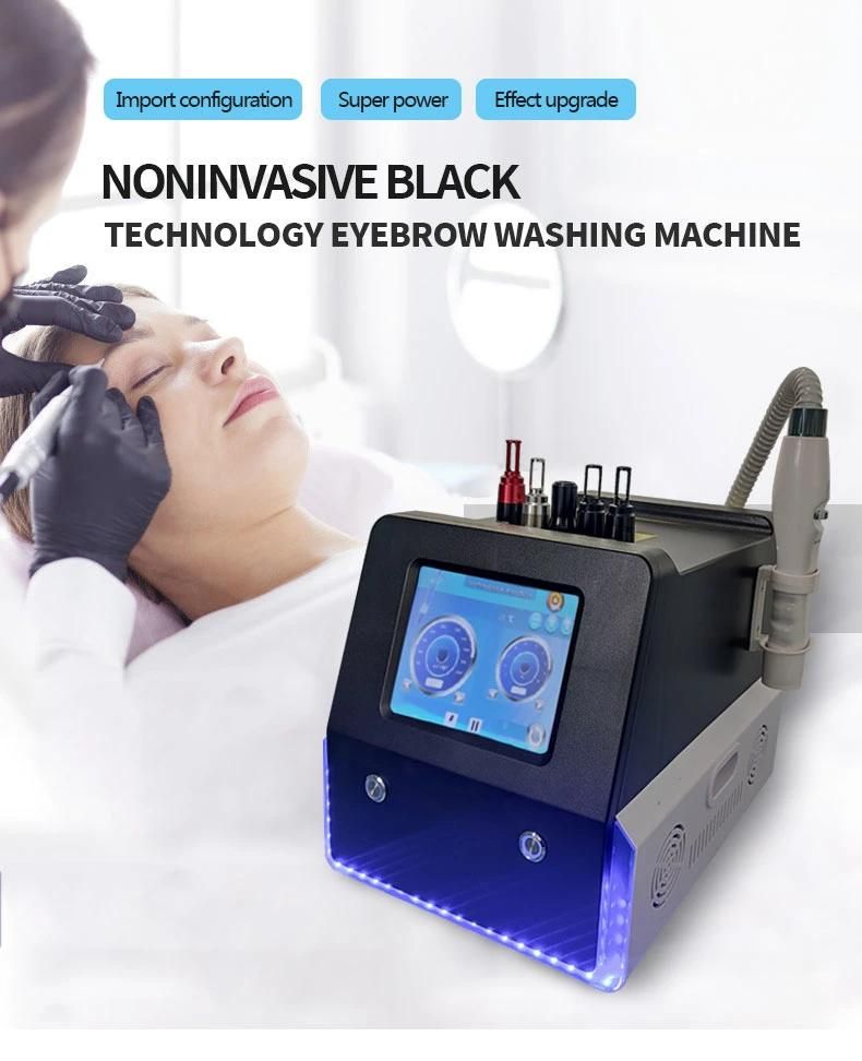 Portable Eyebrow Removal Laser Beauty Device Tattoo Pigment Removal Picosecond ND YAG Laser Non-Invasive Laser Machine