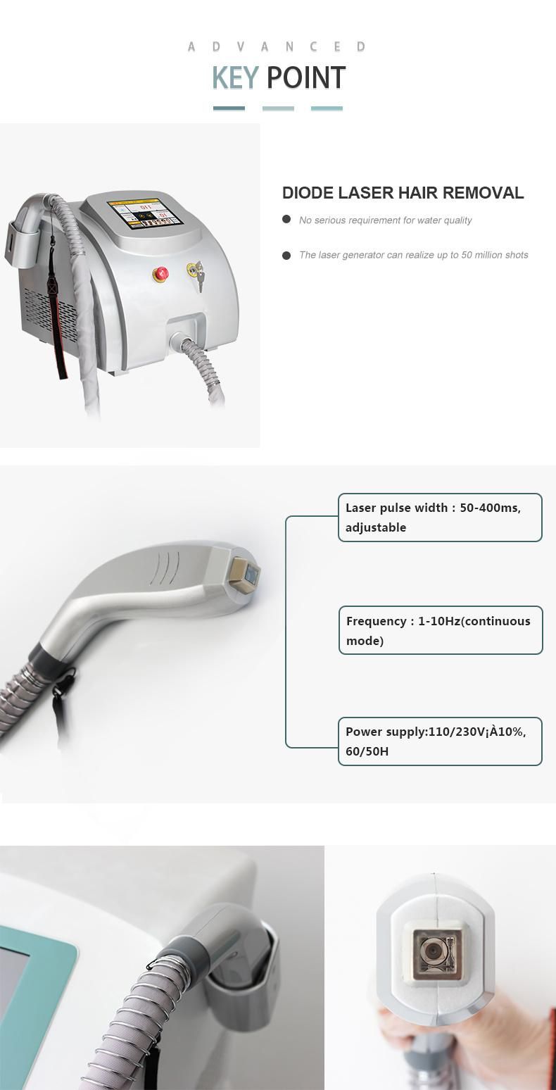 Brand Positioning Permanent 808nm Diode Laser Machime