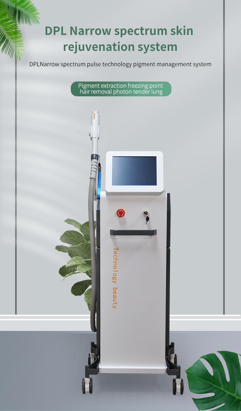 Dpl 550nm-650nm Narrow Spectrum Light Skin Rejuvenation Instrument IPL Laser Hair Removal Machine Price