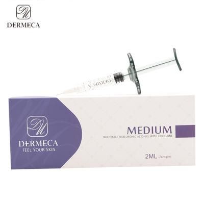 Korean Dermeca Cosmetic Crosslinked Hyaluronic Acid Injection Dermal Filler Injectable 2ml