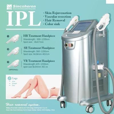 CE-Approved Permanent Hair Removal Spide Vains Removal IPL Laser Machine