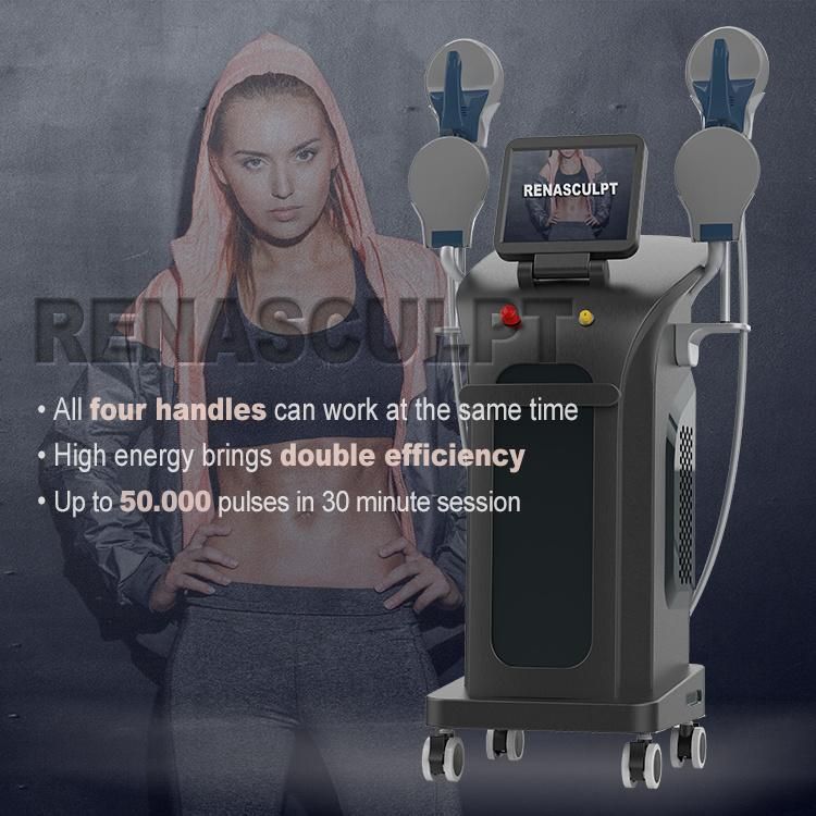 2021 Renasculpt 10 Tesla EMS 4 Handles Loss Weight EMS Slimming Neo Body Sculpting EMS Sculpting Machine