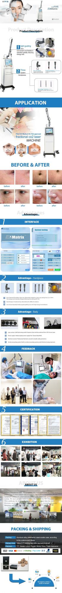 Sincoheren Vaginal Tightening Medical Use Fractional CO2 Laser Machine