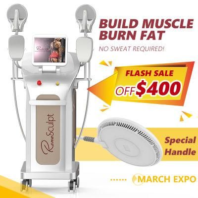 Fe30 5 Handles 13 Tesla Slimming Fat Burning Body Shaping Muscle Building Body Sculpt EMS Sculpting Machine