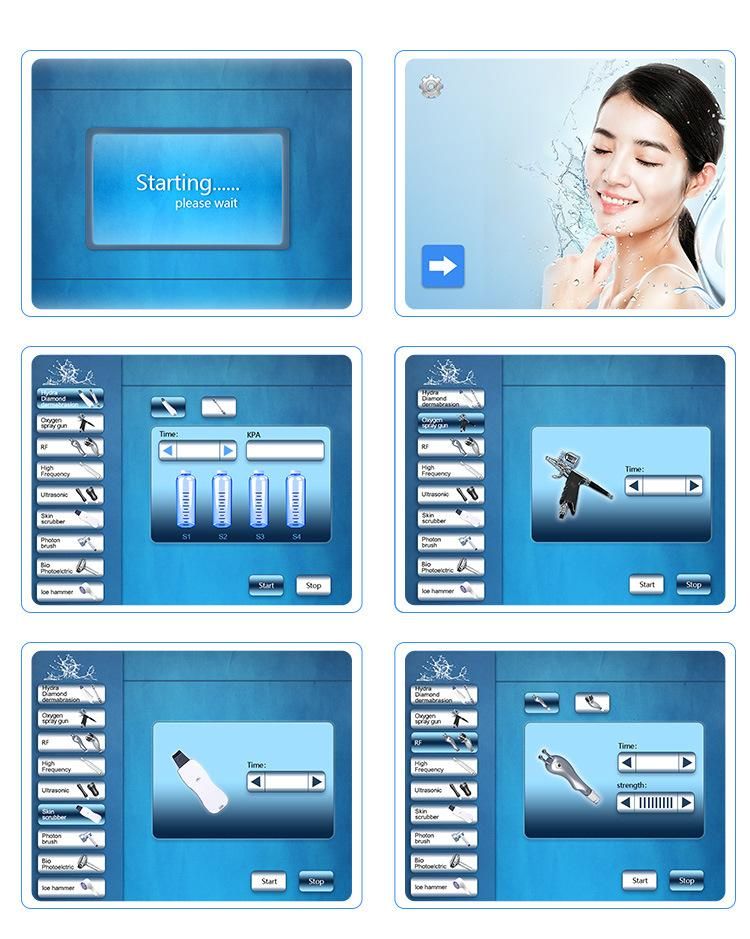 Hydrofacial Skin Tightening Beauty Equipment Oxygen Jet Skin Care Machine