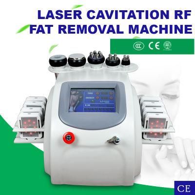 Portable Cavitation RF with Lipo Laser Pads for Body Slimming Skin Tightening Beauty Machine