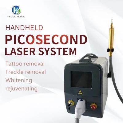 Hygk Laser Portable Picosecond Laser/Picolaser/Pico Tattoo Removal Laser Equipment