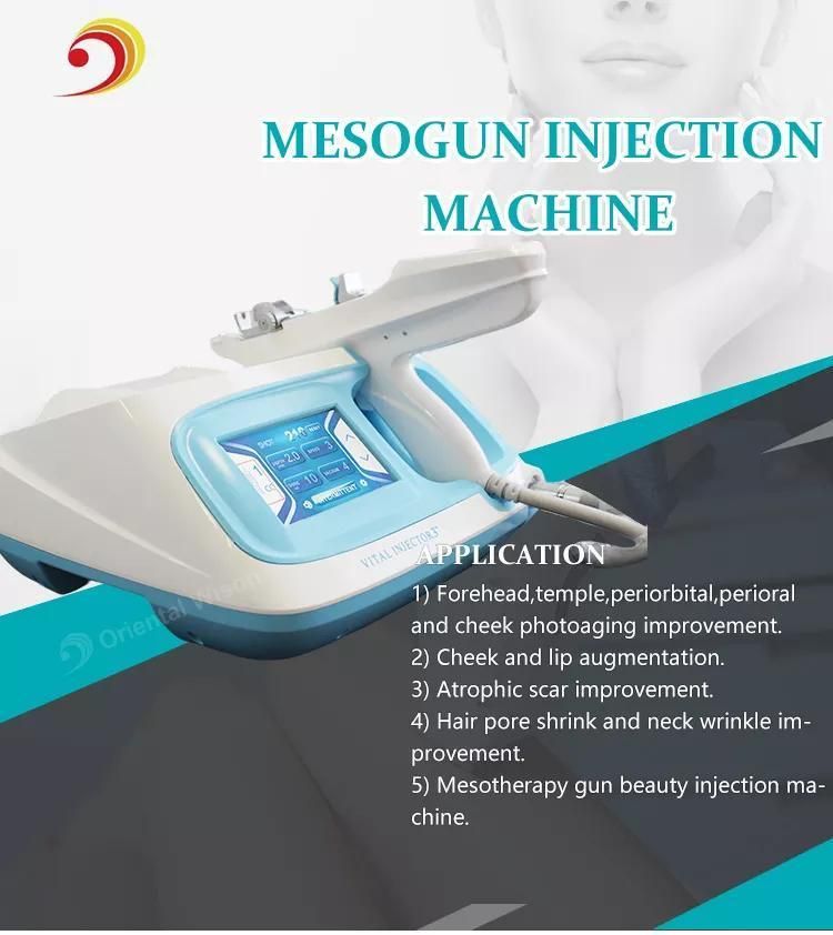 Wrinkle Removal Vital Injector Mesotherapy Gun 5 Pin 9pin Vacuum Injector Lip Filler Mesotherapy Gun Prp Hair Growth Meso Prp Injector