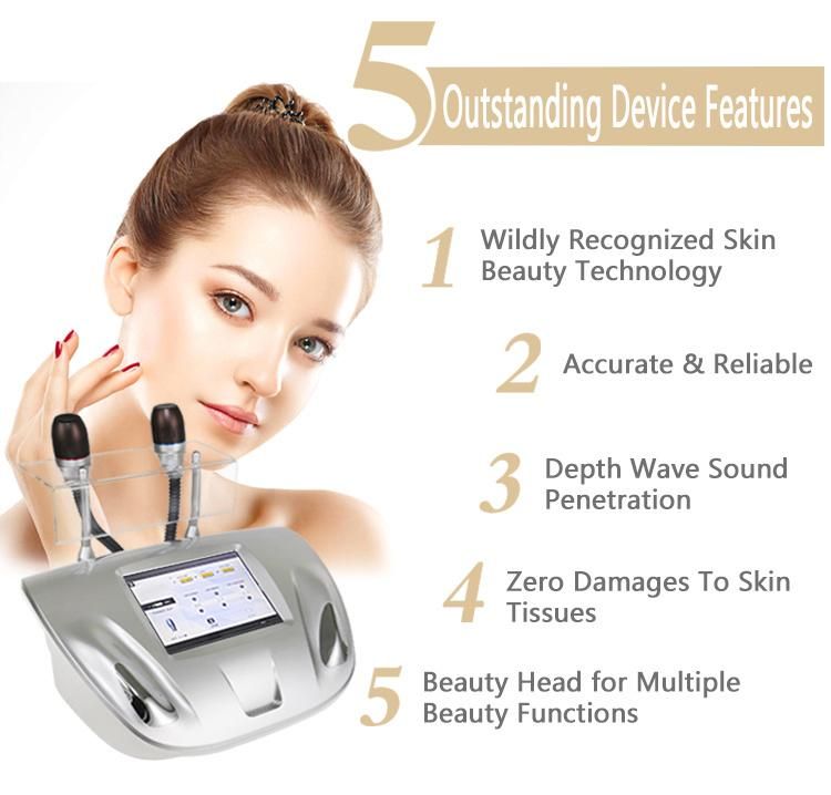 Hot Sale V-Max Face Care Ultrasound Device for Skin Rejuvenation