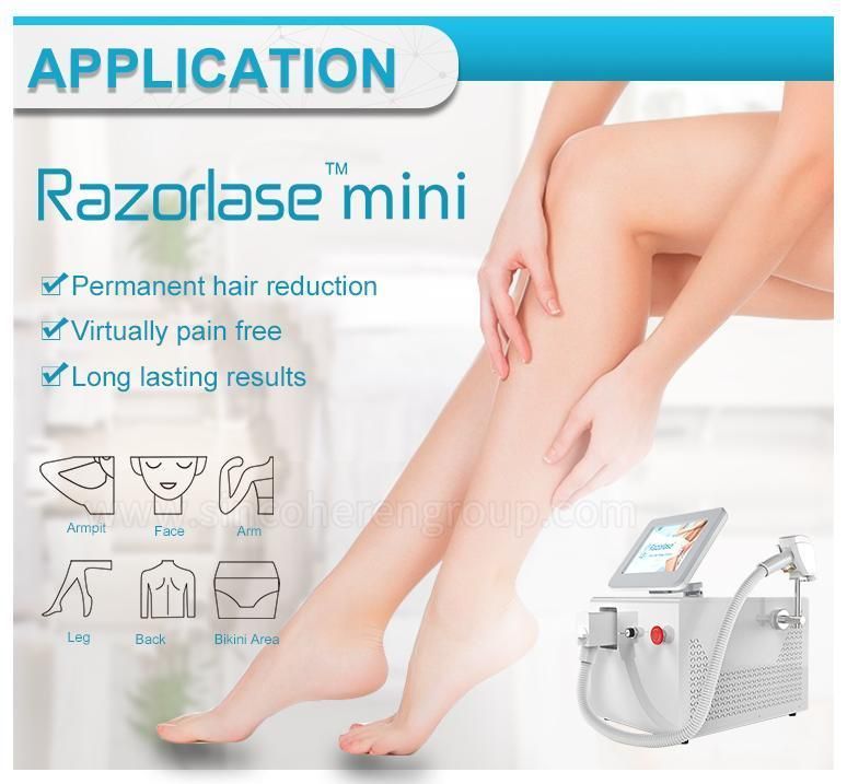 Professional 808 Diode Laser Hair Removal Machines Mini Diode Laser Hair Removal Machines