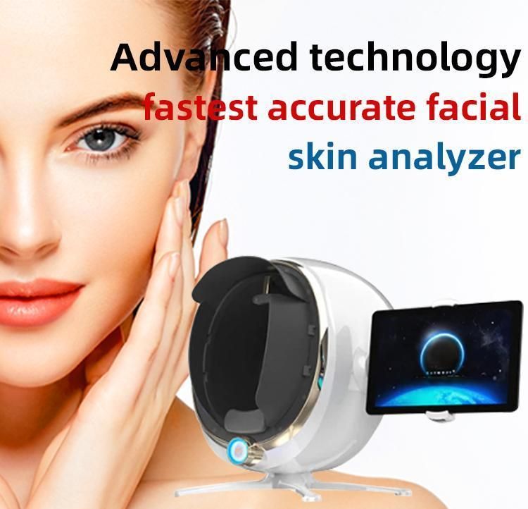 High End 8 Professional Scan Face Digital 4D 8d Smart Mirror Scanner Facial Skin Analyzer Face Visia Analysis Machine