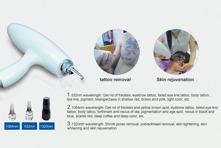 Salon Use Eyebrow Tattoo Removal 1064 Nm 532nm ND YAG Laser Machine