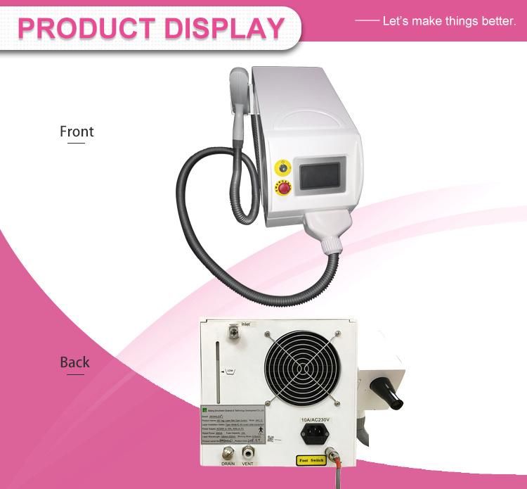 High-Quality Mini Portable ND YAG Laser 1064nm 532 Nm for Tattoo Removal