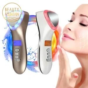 Red Blue Light Hot Cold Face Skin Care Device