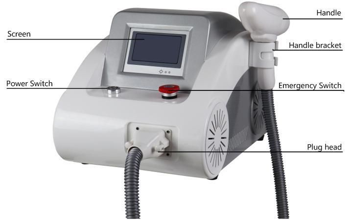 Portable ND YAG Laser Machine for Tattoo Removal Carbon Peeling