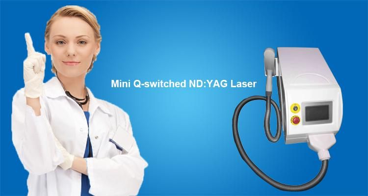 Mini ND YAG Laser for Tattoo Removal Permanent Make-up Removal