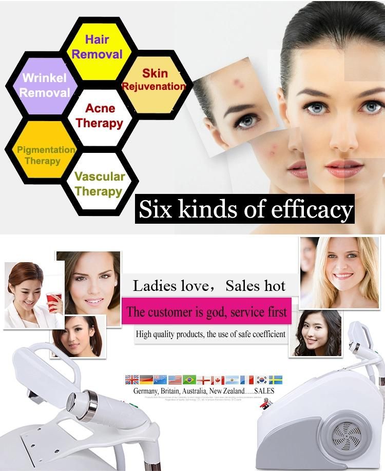 Hot Sale IPL+RF+E-Light Shr Acne Treatment Opt Hair Removal Machine