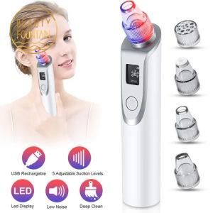 Acne Remove Tool USB Rechargeable Electric Deep Facial Pore Cleaner Vacuum Blackhead Remover with LED Display