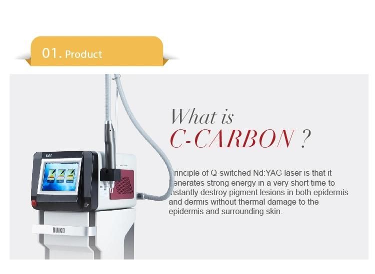 Q-Switched 532nm 1064nm ND YAG Laser Portable Tattoo Removal Machine