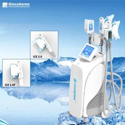 Newest Cryotherapy Body Slimming Beauty Machine with 4 Handles for Body Sculpting Fat Reduction Weight Loss Used on Beauty SPA