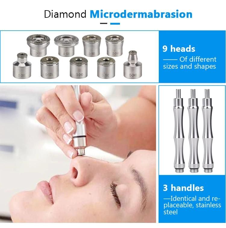 OEM/ODM Diamond Dermabrasion Oxygen Spray Vacuum Pore Cleaner Dead Skin Removal Blackhead Remover