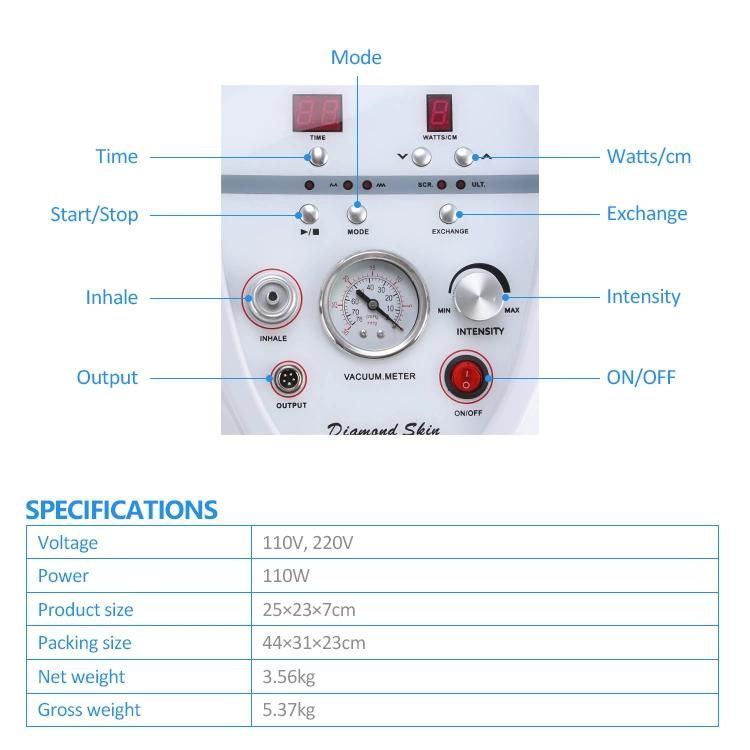 Portable Effective Face Dermabrasion Skin Care Beauty Machine