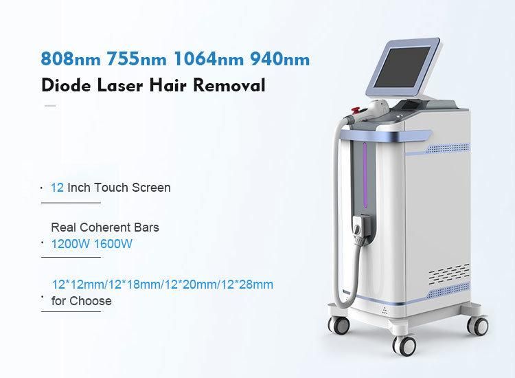 2022 New Compressor Conditioner Cooling System 2 Years Warranty 808nm Diode Laser Hair Removal Machine