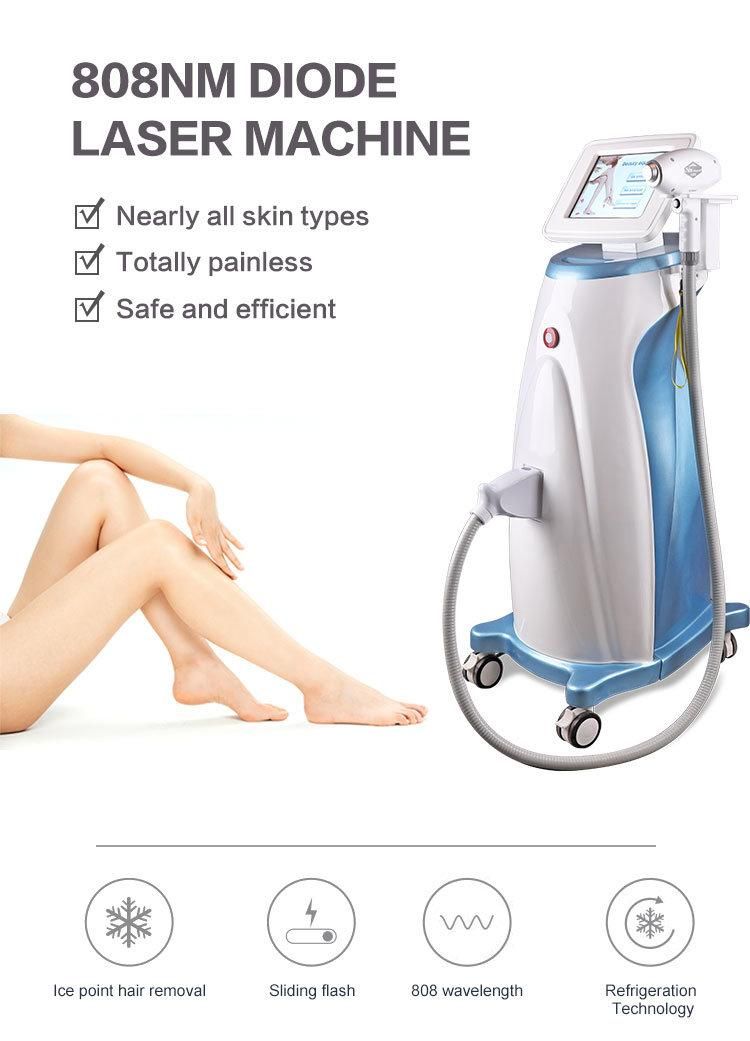 Hot Sale 808nm Diode Laser Hair Removal Beauty Salon Clinic Equipment