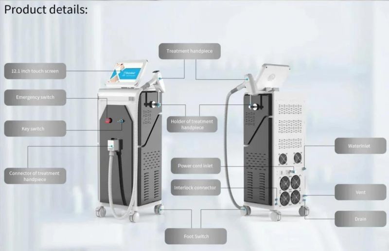 Diode Laser System 808nm Laser Hair Removal Beauty Salon Equipment Sincoheren 2022 Diodo Laser Hair Removal Machine Updated Machine Sdl-K