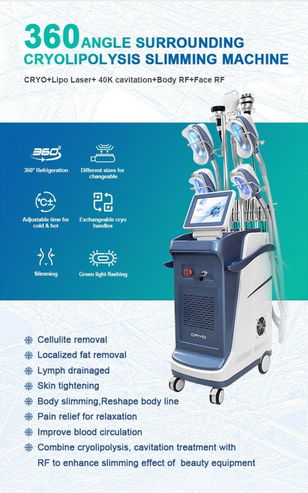 2021 Cryotherapy RF Fat Removal Cryolipolysis Slimming Machine