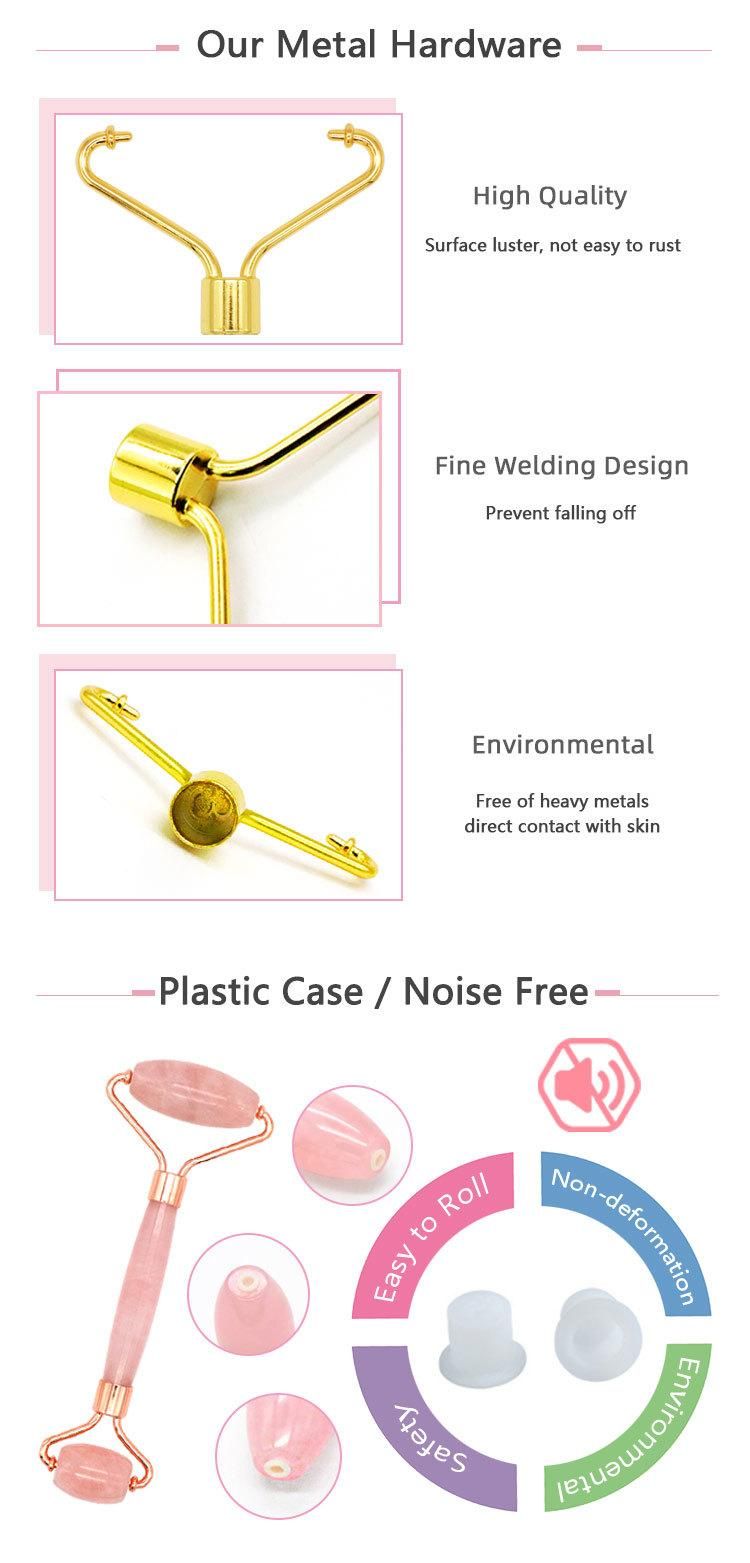 2021 Hot Selling Massage Rose Quartz Jade Roller