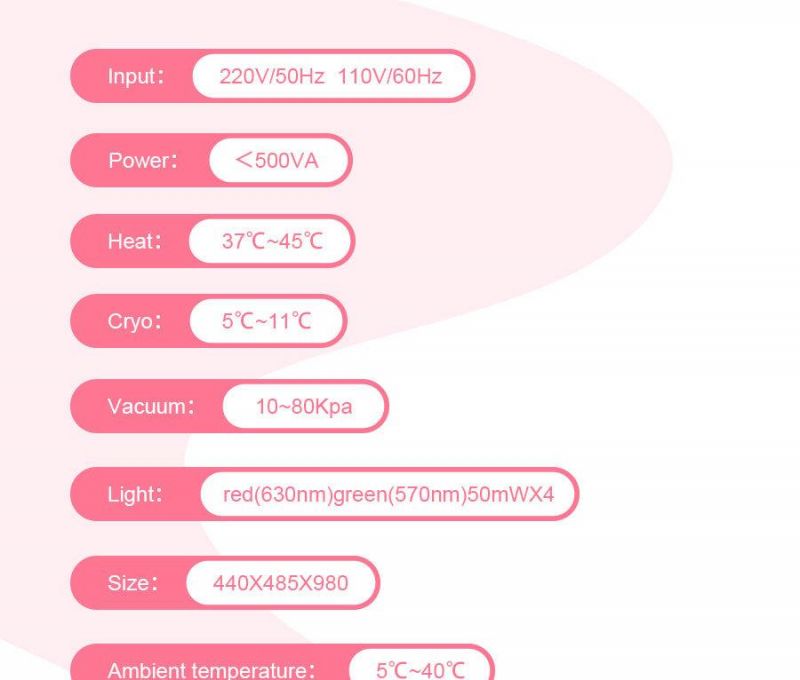 Ce Cryolipolysis Cavitation Fat Salon Beauty Machine (ETG50-3S)