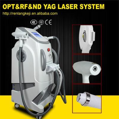 Ce Approved Elight IPL RF ND YAG Laser 3 in 1 Multifunctional Beauty Machine