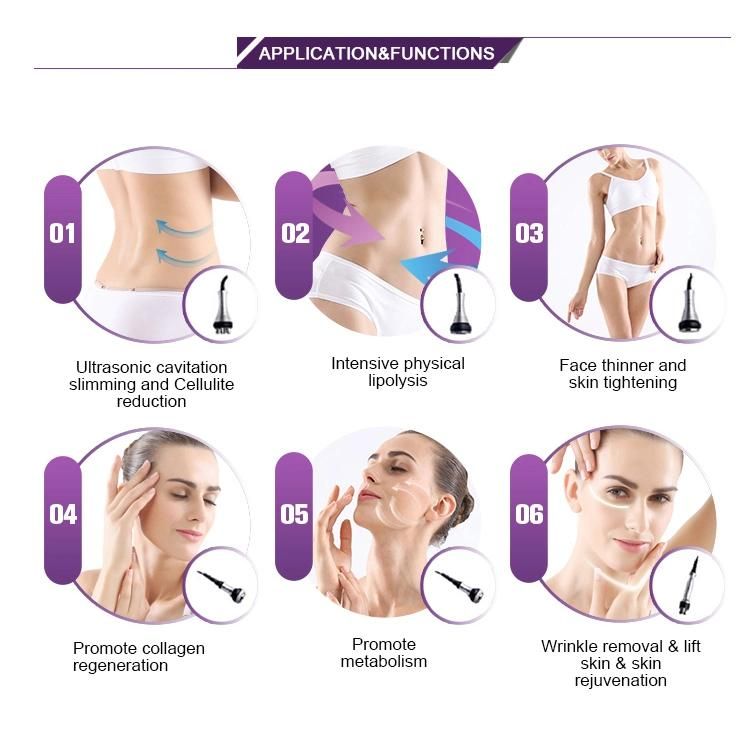 Hot Sale Multifunction Beauty Portable Slimming Equipment 5 in 1