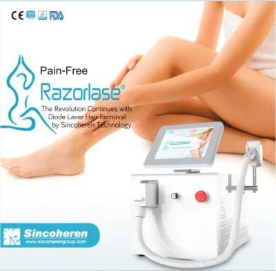 Permanent Hair Removal Painless Portable 808 755 1064nm Diode Laser Hair Removal Machine for Beauty SPA