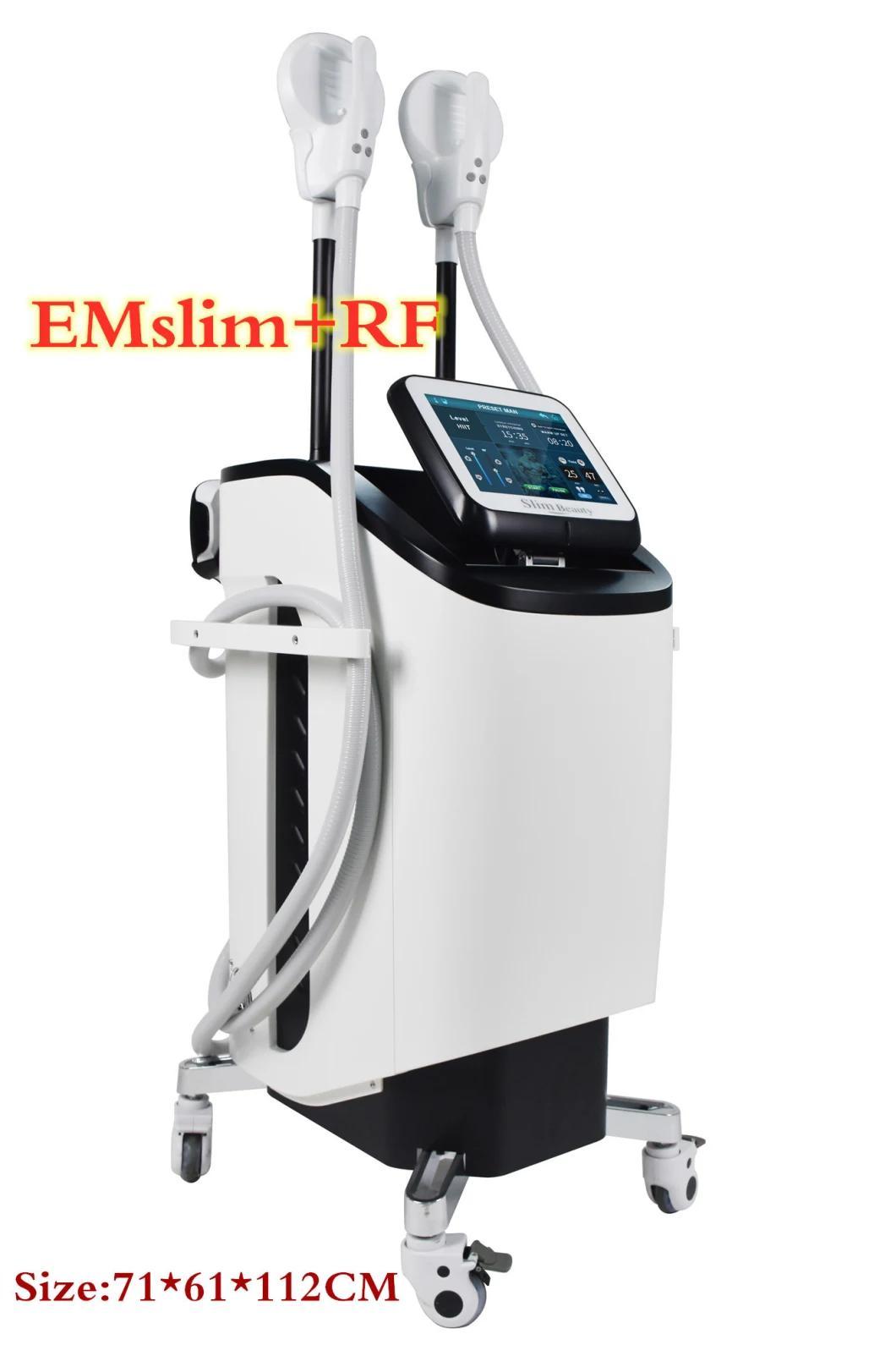 New 4 Handles Fat Burning Slim Magnetic Muscle Stimulation Emslim Muscle Stimulator Machine with RF
